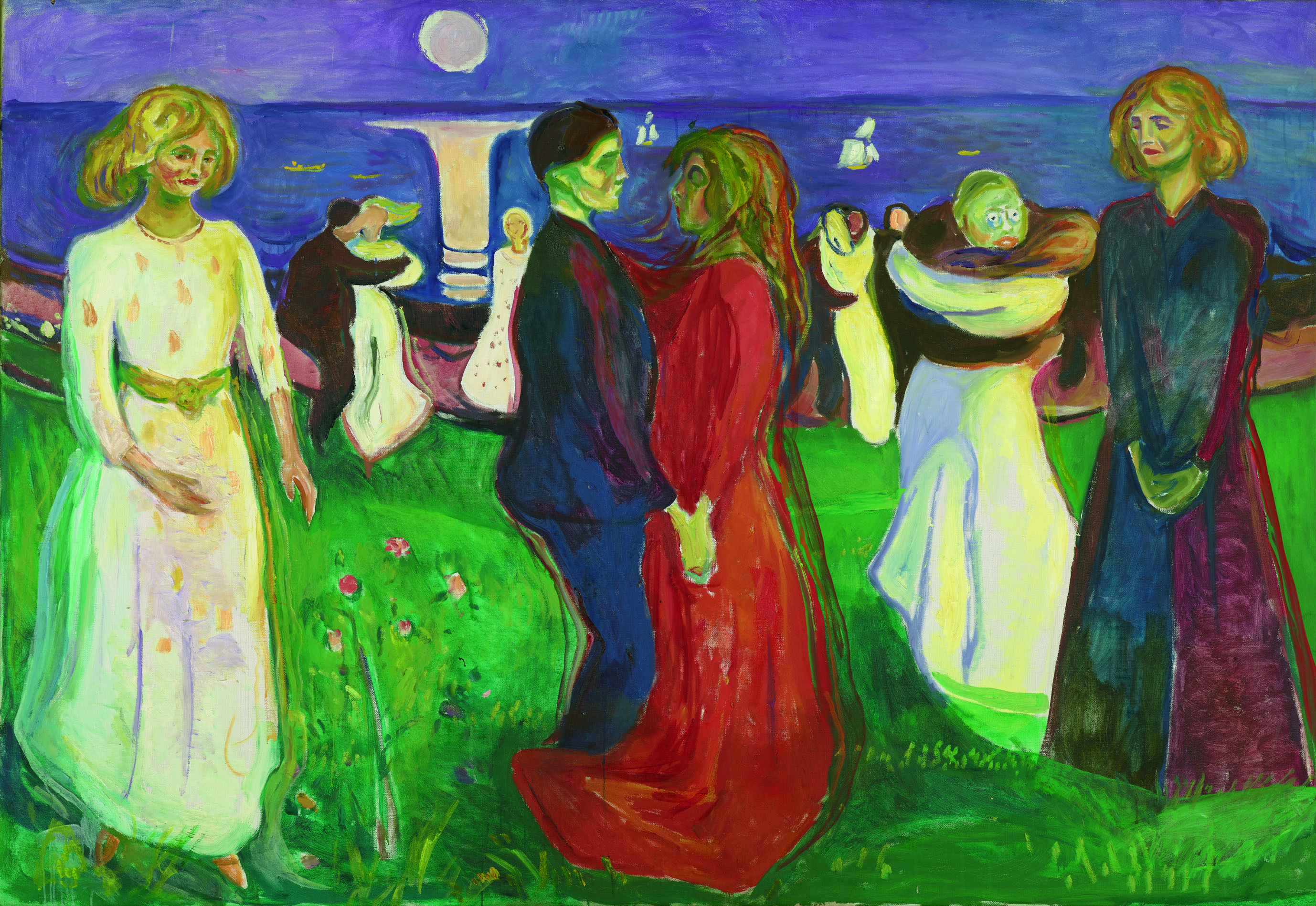 エドヴァルド・ムンク《生命のダンス》1925年　油彩、カンヴァス　143×208cm