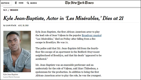 「New York Times」サイトの報道記事より
