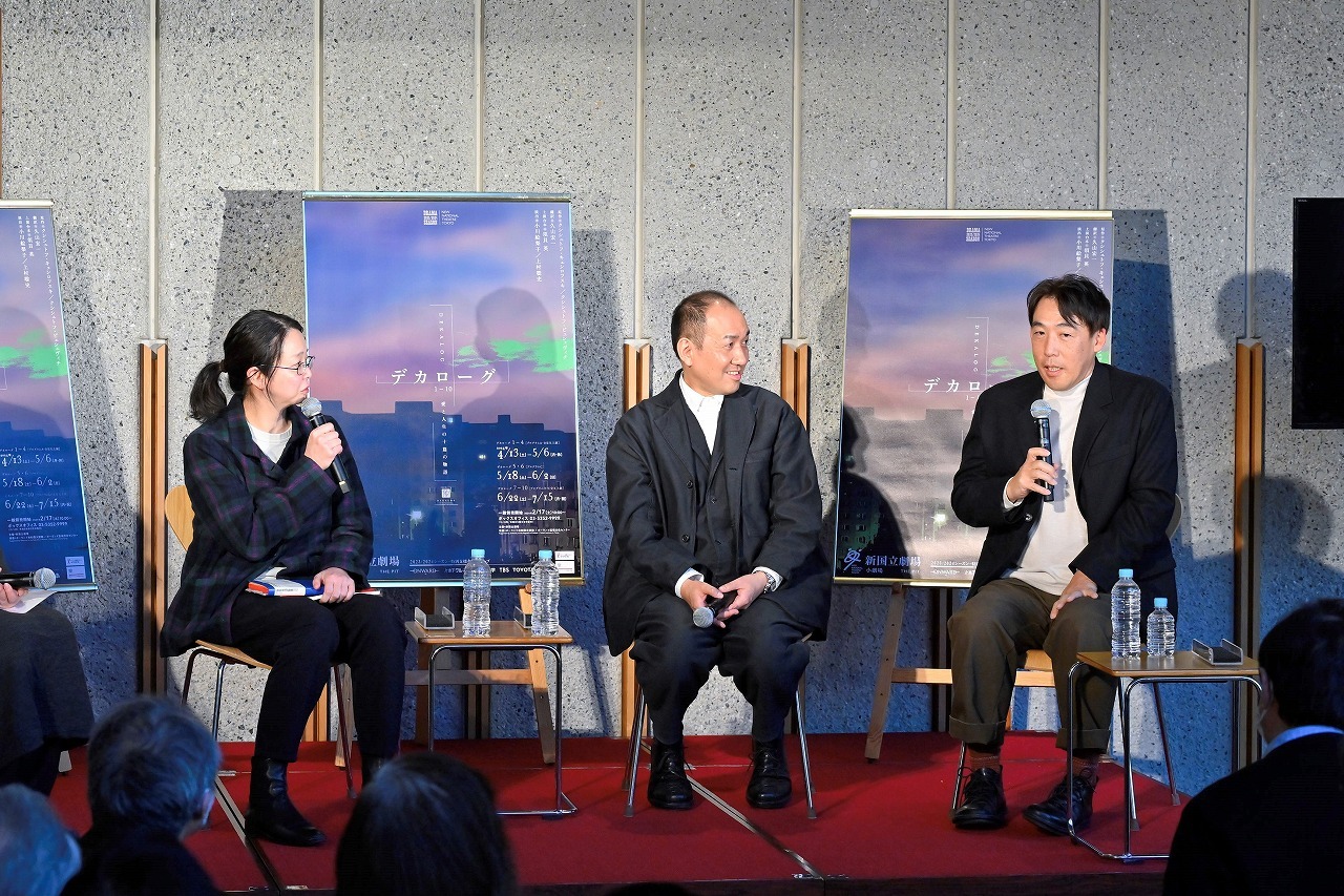 （左から）小川絵梨子、上村聡史、石川慶