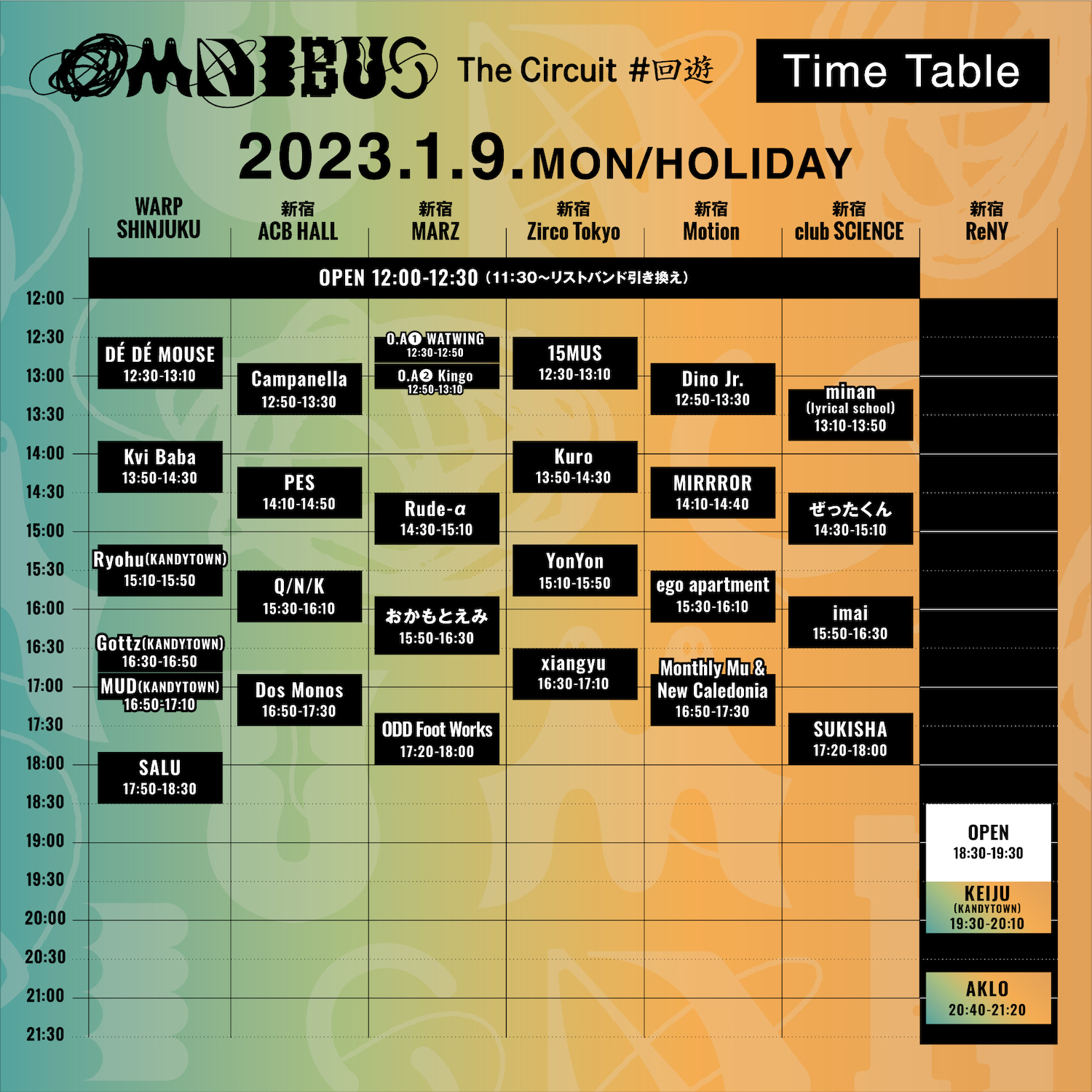 『OMNIBUS '23 The Circuit #回遊@JLYp Shinjuku』
