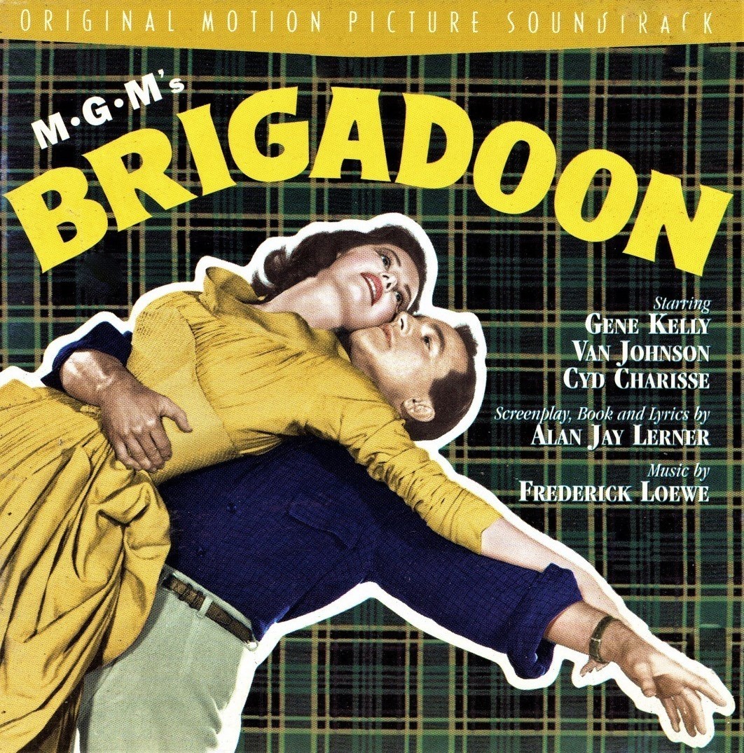 映画版『ブリガドーン』（1954年）サントラCD。主演のジーン・ケリーとシド・チャリース（輸入盤）
