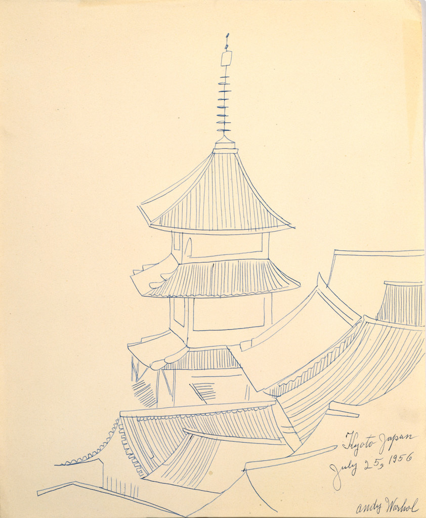 アンディ・ウォーホル 《京都（清水寺）1956年7月25日》 1956年 アンディ・ウォーホル美術館蔵 (C)The Andy Warhol Foundation for the Visual Arts, Inc. / Artists Rights Society (ARS), New York