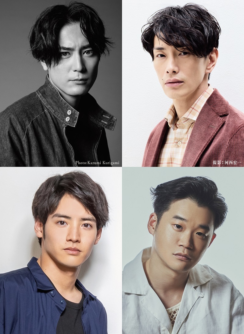 『朗読劇 リーガルシリーズ佐方貞人』（上段左から）間宮祥太朗、玉置玲央（下段左から）赤楚衛二、矢本悠馬