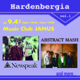 心斎橋JANUSにて3マンイベント『Hardenbergia vol.1』開催、NewspeakとABSTRACT MASHの出演も決定