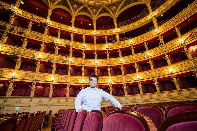 イタリア トリエステのヴェルディ歌劇場にて（2015年）