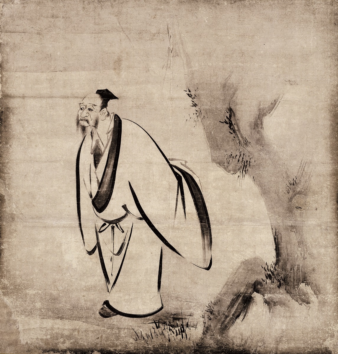 重要文化財　竹林七賢図（右隻）　海北友松筆　建仁寺（京都）　慶長4年（1599)　通期展示（ただしこの場面は前期展示、4/11～4/30）