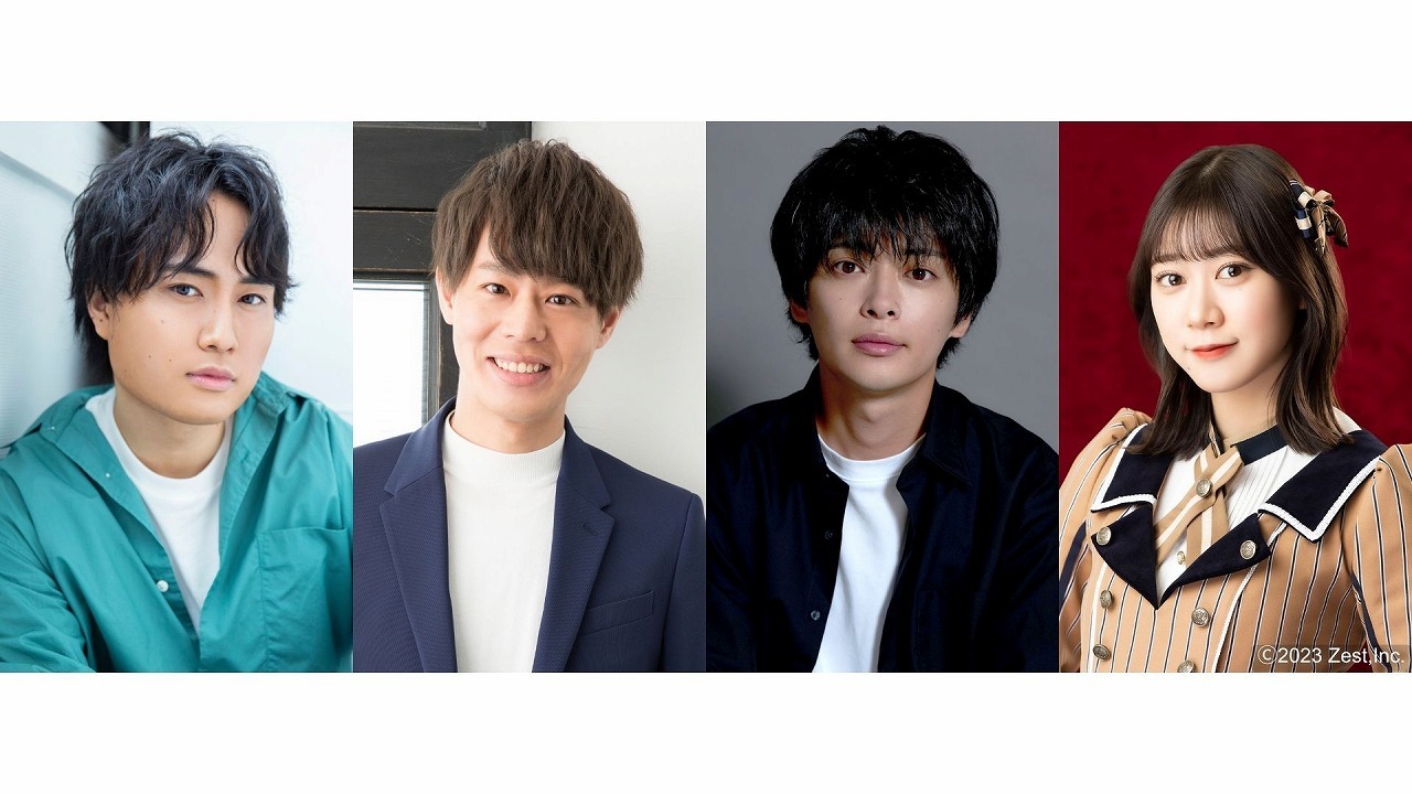 （左から）野津山幸宏・神尾晋一郎・渕野右登・井田玲音名（SKE48）