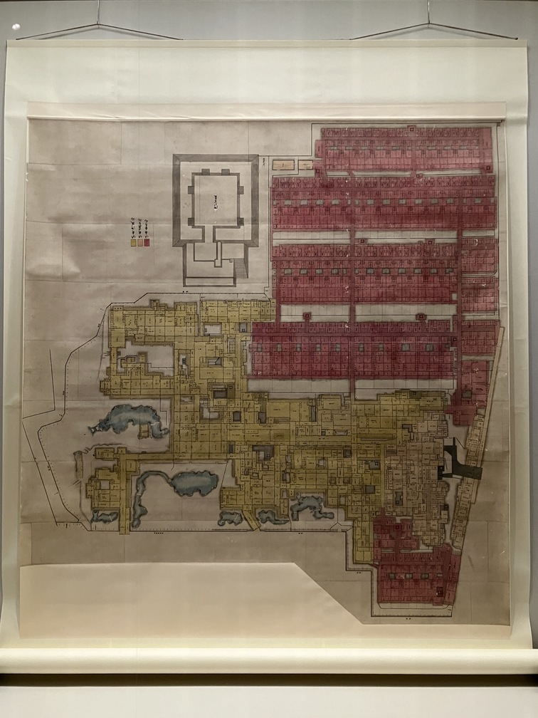 《江戸城本丸大奥総地図》 1舗　江戸時代 19世紀　東京国立博物館蔵