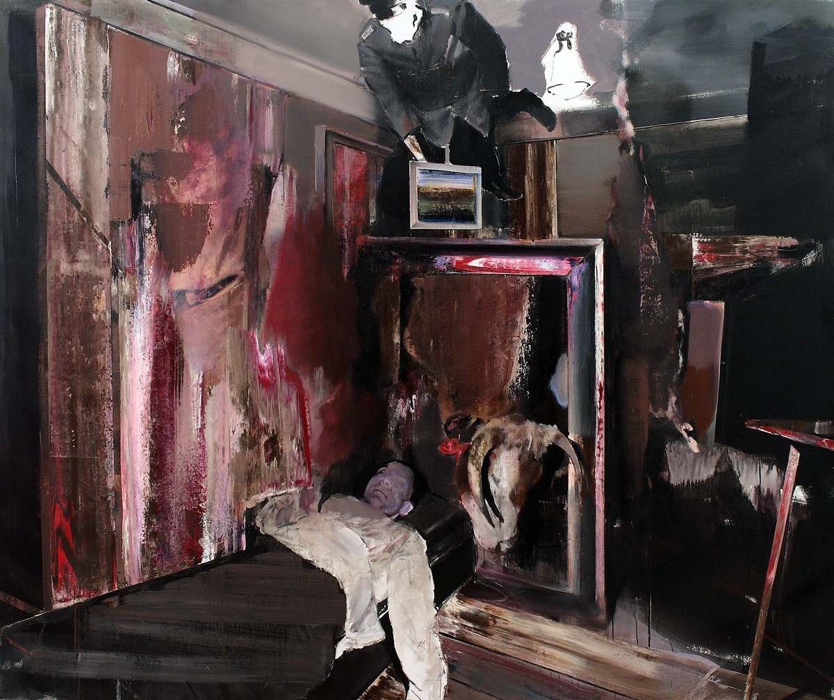 エイドリアン・ゲーニー　《THE COLLECTOR 4》2009年 © Adrian Ghenie　 Courtesy of Galeria Plan B photo : The Artist