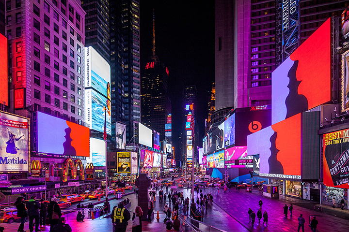  『Much Better Than This』Times Square Midnight Moment, New York, 2015, Photography by Michael Wells