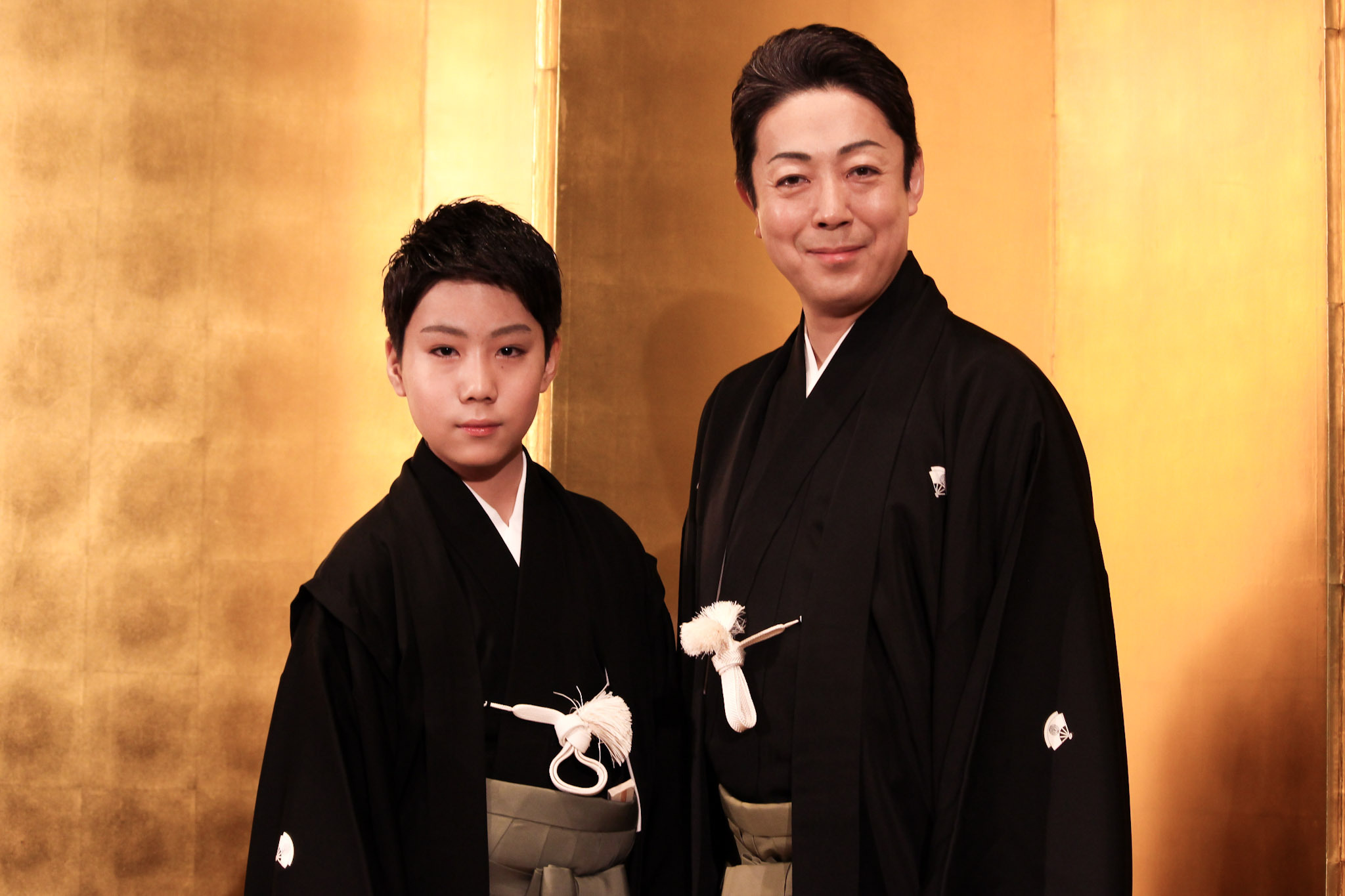 右から尾上菊五郎、尾上菊之助　撮影＝SPICE編集部