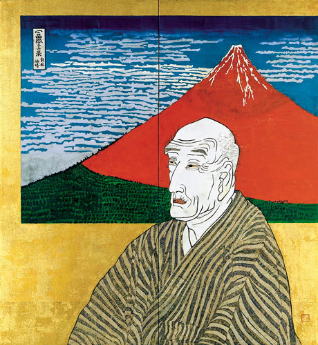 片岡球子《面構 葛飾北斎》1971年 神奈川県立近代美術館