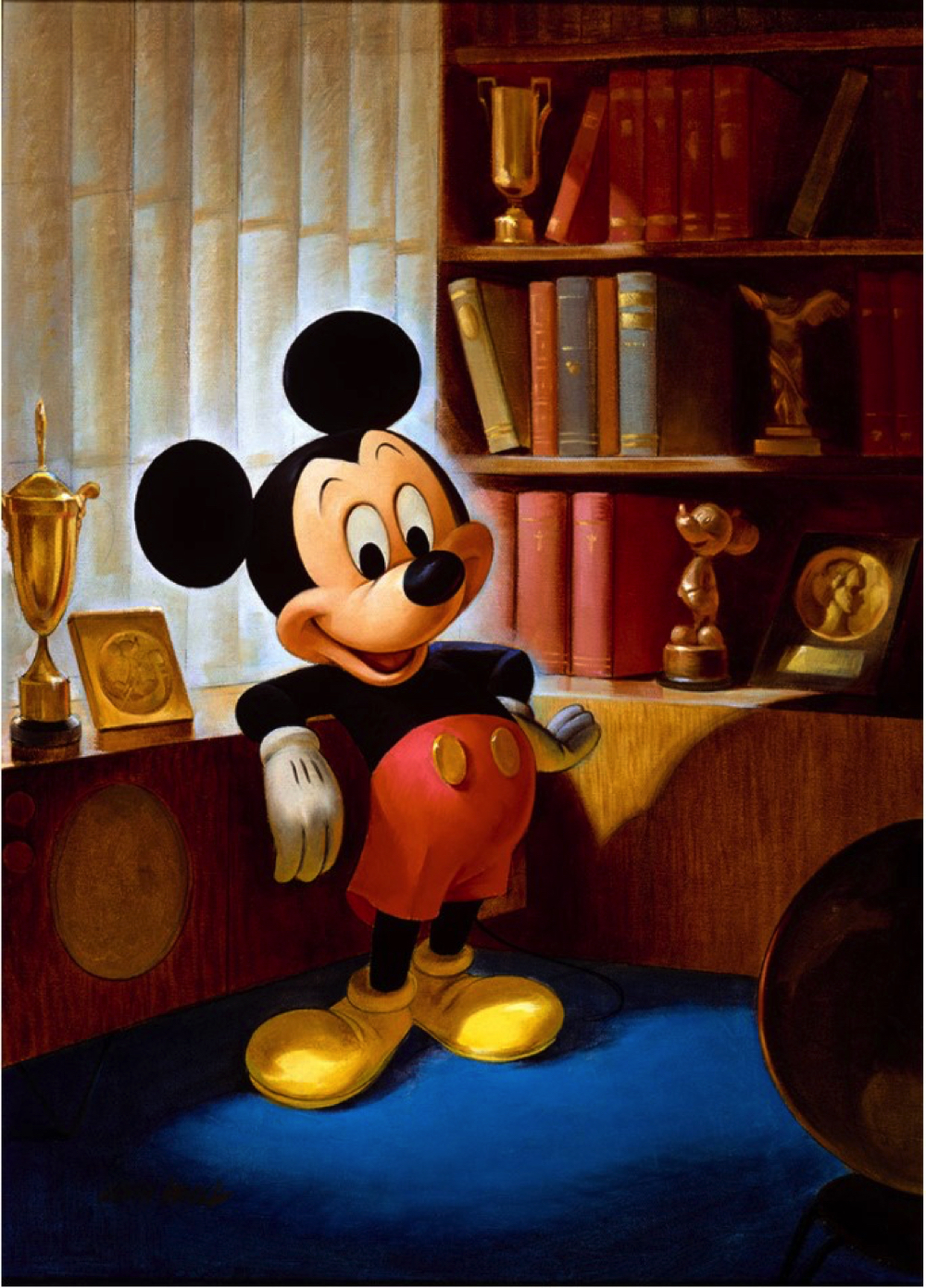 ジョン・ヘンチ画 ミッキーマウスのポートレート(1953 年)