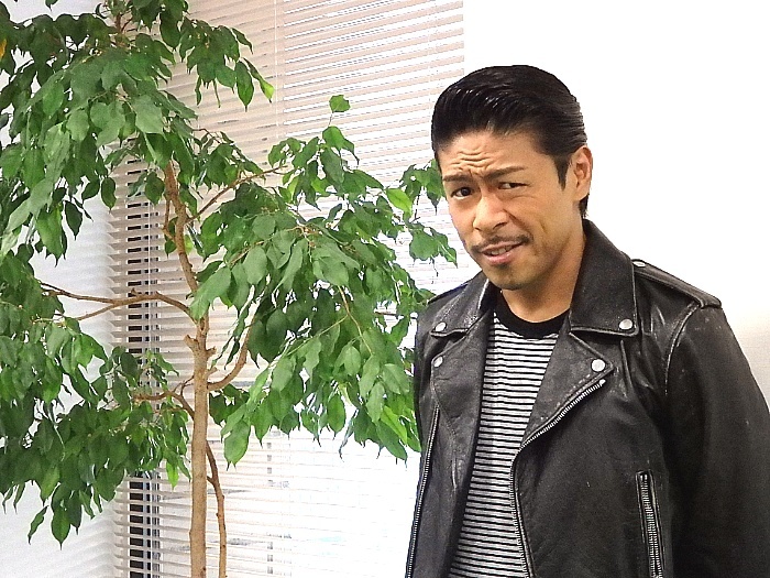 稽古前にも関わらず、「芹沢鴨で！」の無茶ぶりに応えてくれました（笑）