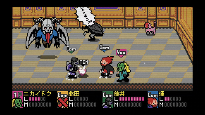 8bitゲーム『ブルーナイト・バトルロワイアル』 （C）2020 林田球･小学館／ドロヘドロ製作委員会