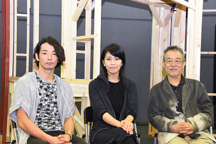 （左から）森山未來、松たか子、串田和美