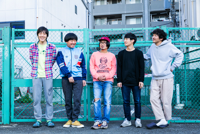 左から坂本慶介、本多力、中山祐一朗、森一生、土佐和成