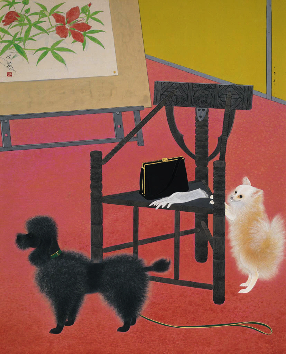 金島桂華《画室の客》 主催：京都市、美術館「えき」KYOTO、京都新聞