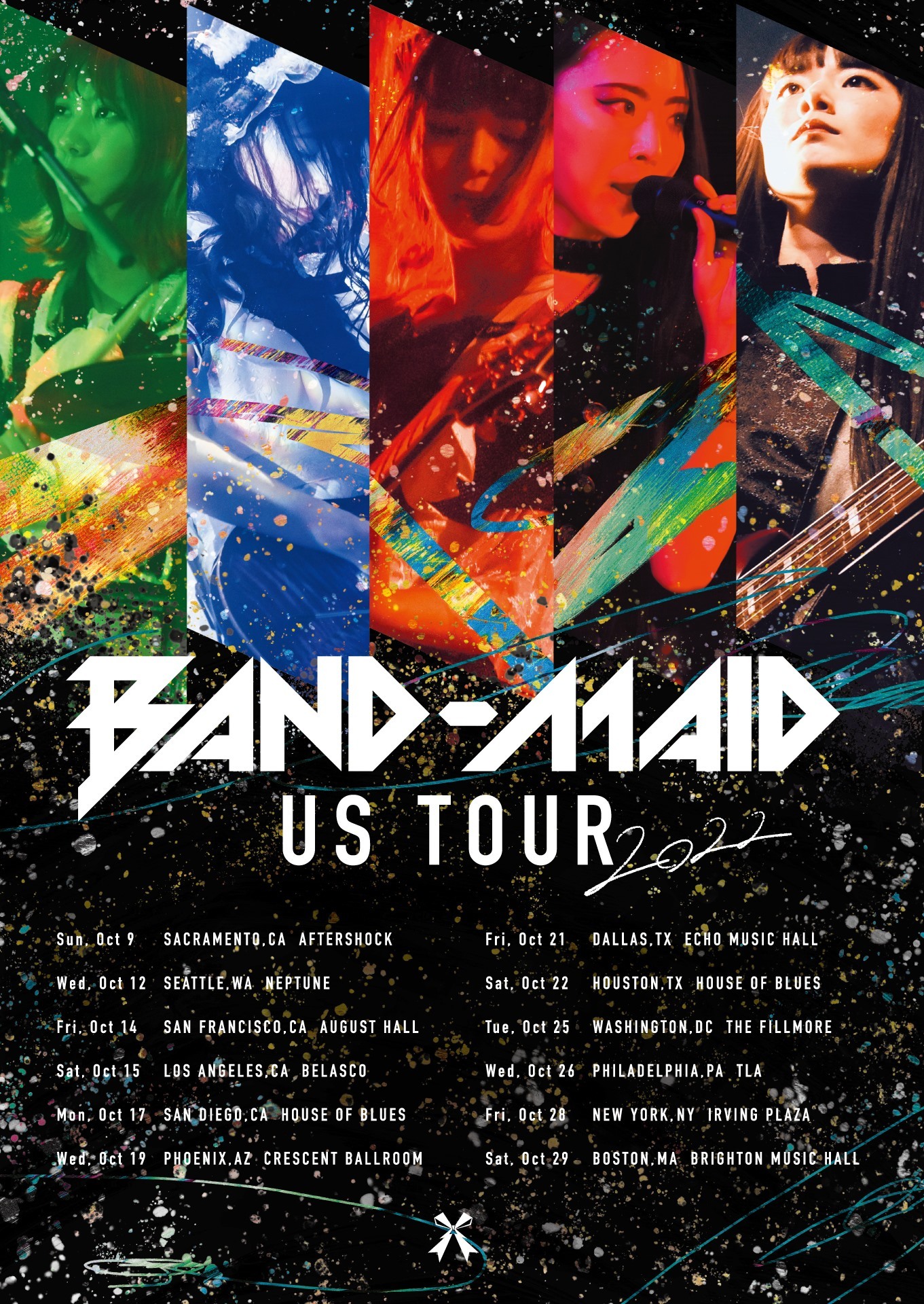 『BAND-MAID US TOUR 2022』フライヤー