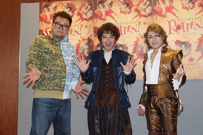 （左から）福田雄一、中川晃教、西川貴教