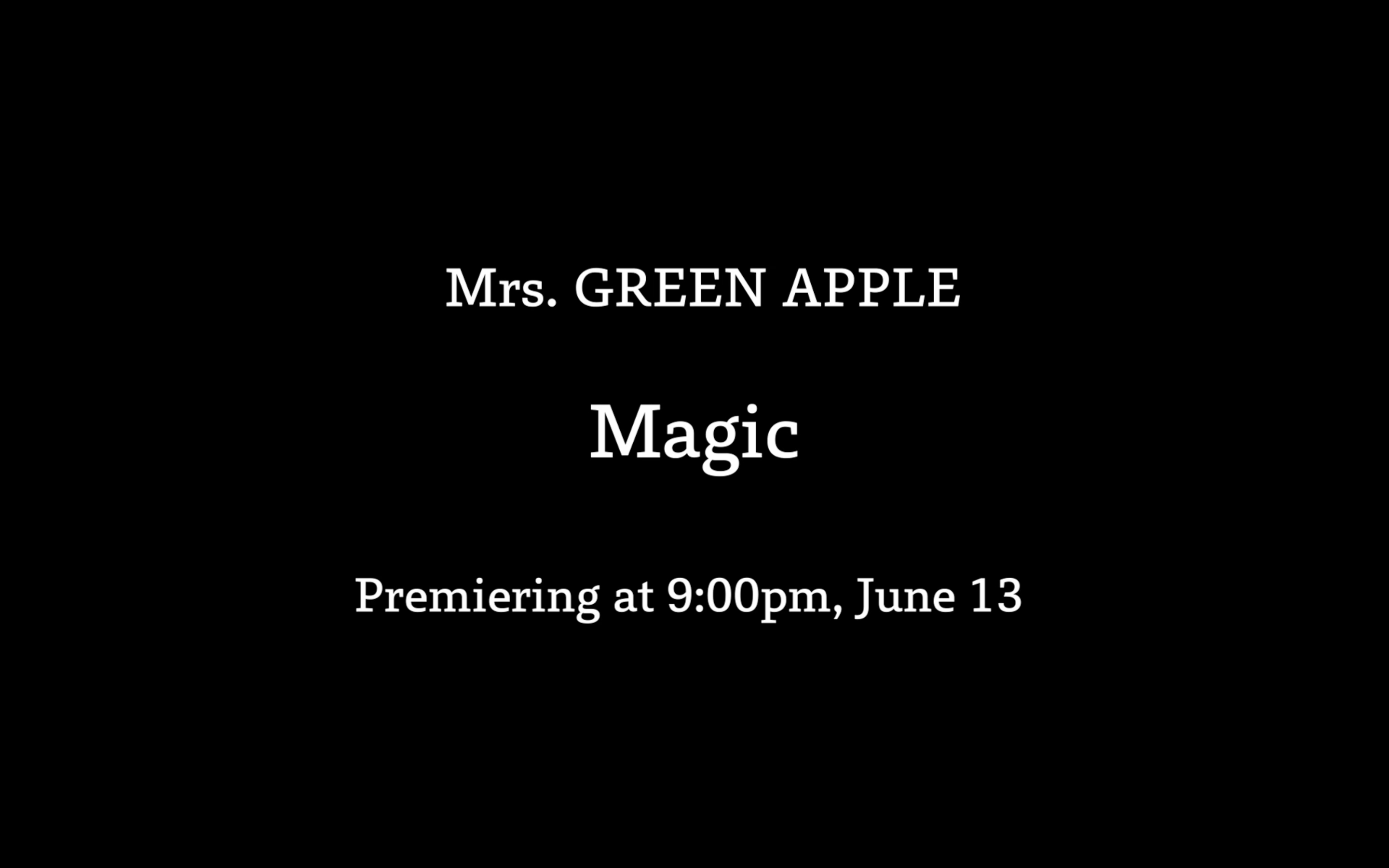 Mrs. GREEN APPLE、新曲「Magic」ミュージックビデオのティザー映像を