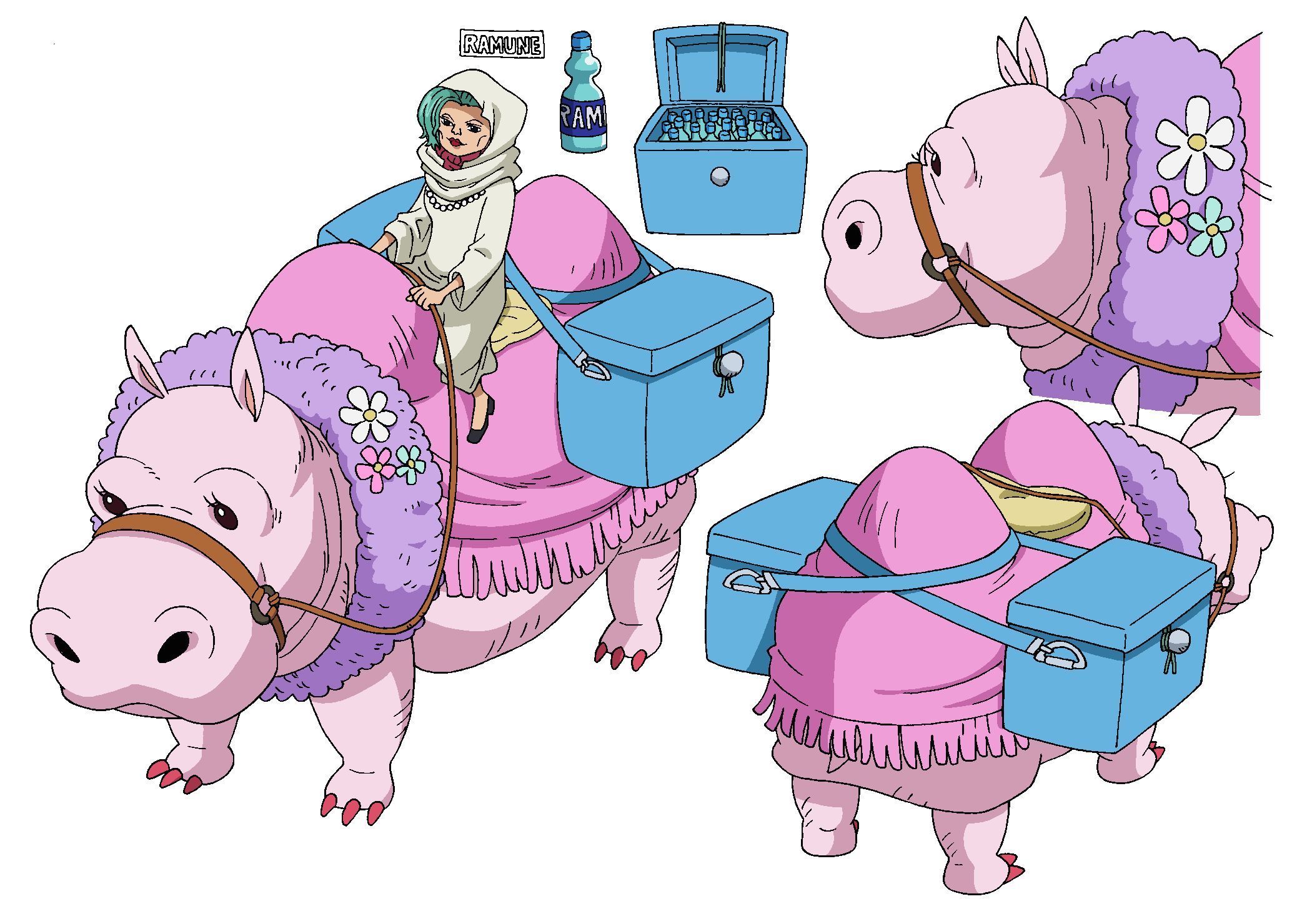 フタコブカバ+カラメル (C)尾田栄一郎/２０１９「ワンピース」製作委員会