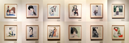 漫画家兼イラストレーター・江口寿史の複製原画を展示販売