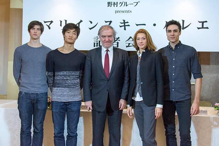 左より）ザンダー・パリッシュ、キミン・キム、ワレリー・ゲルギエフ、 エカテリーナ・コンダウーロワ、ティムール・アスケロフ （Photo:M.Terashi/TokyoMDE）