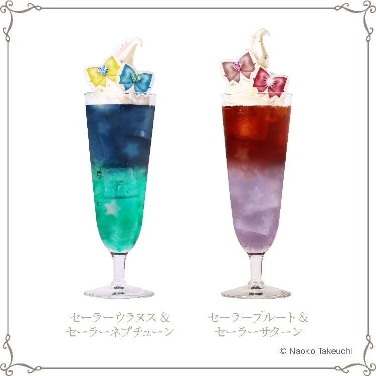 セーラー戦士のペアソーダフロート　税込金額：950円
