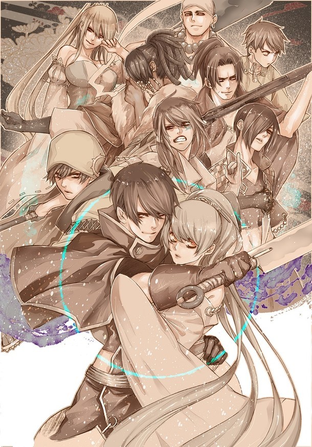「BRAVE10」舞台化を記念した、霜月かいりの描き下ろしイラスト。 (c)霜月かいり・KADOKAWA