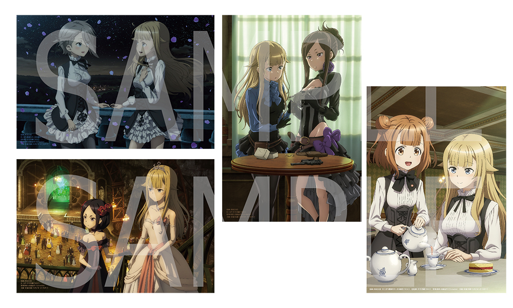 西尾公伯描き下ろし　ポストカード 全4種ランダム (c) Princess Principal Film Project