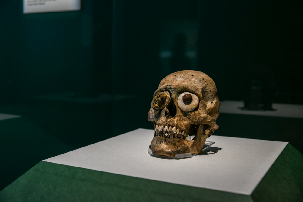 《装飾ドクロ》 アステカ文明 1469〜81年 テンプロ・マヨール博物館