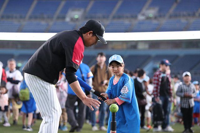 マリーンズOBによる野球教室