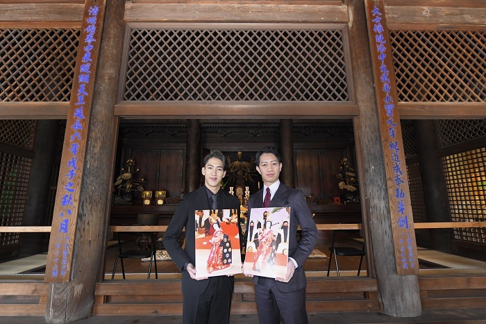 （左から）尾上右近、中村壱太郎