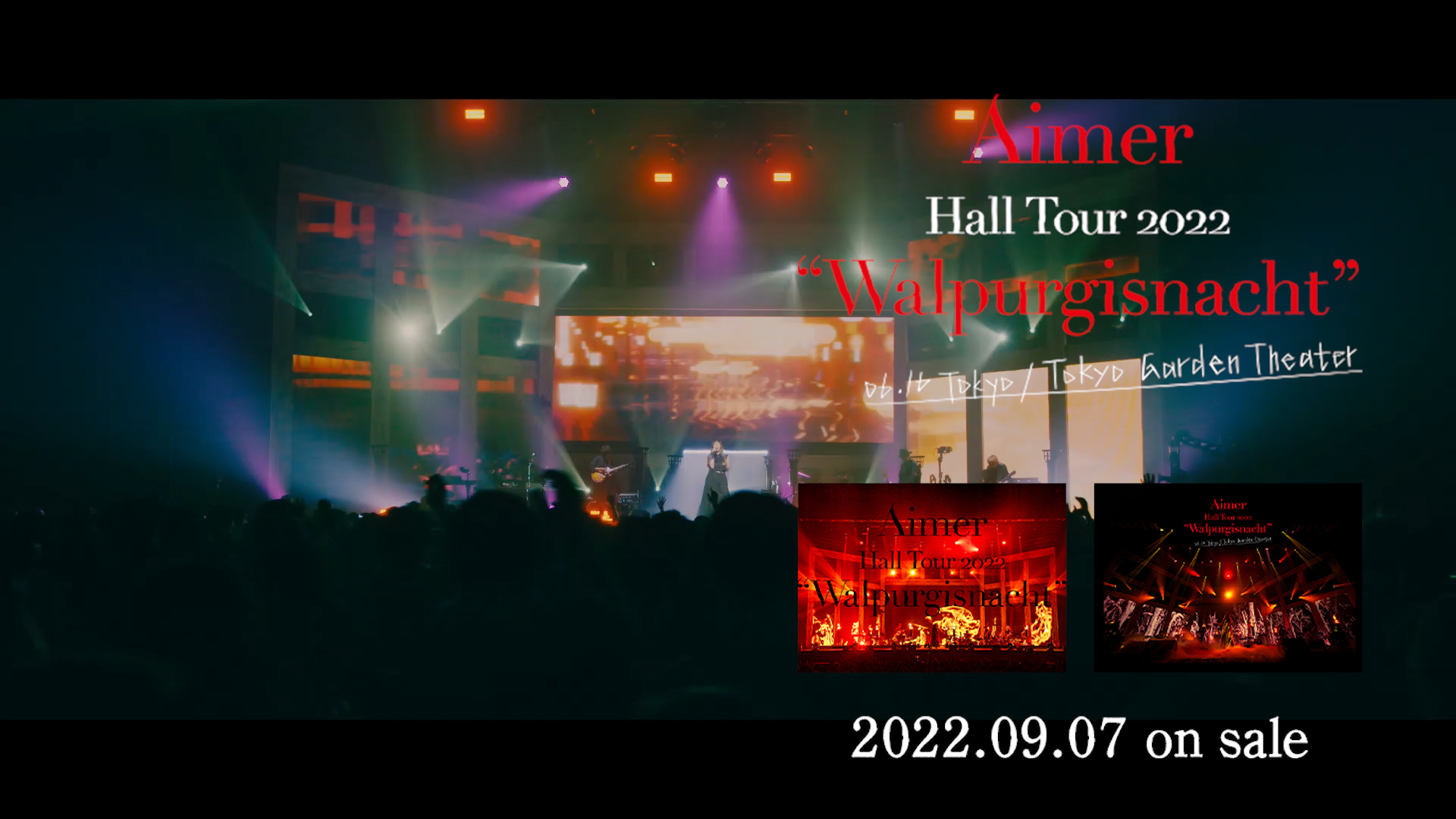 Aimerライブ映像商品 Aimer Hall Tour 22 Walpurgisnacht Live At Tokyo Garden Theater からティザー映像を公開 Spice エンタメ特化型情報メディア スパイス