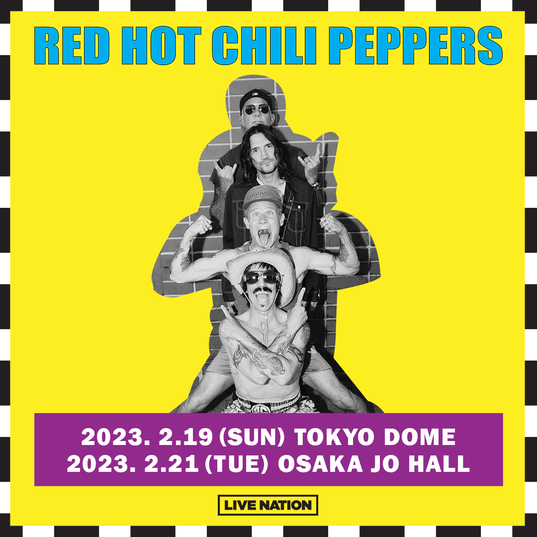 RED HOT CHILI PEPPERS リトグラフ ポスター　来日公演