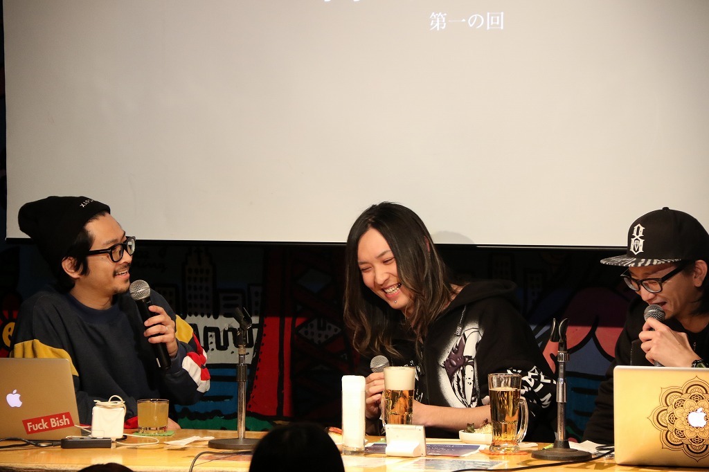 L⇒R：渡辺淳之介、RUKA、齋藤紳一郎 『作戦会議』2017.1.27