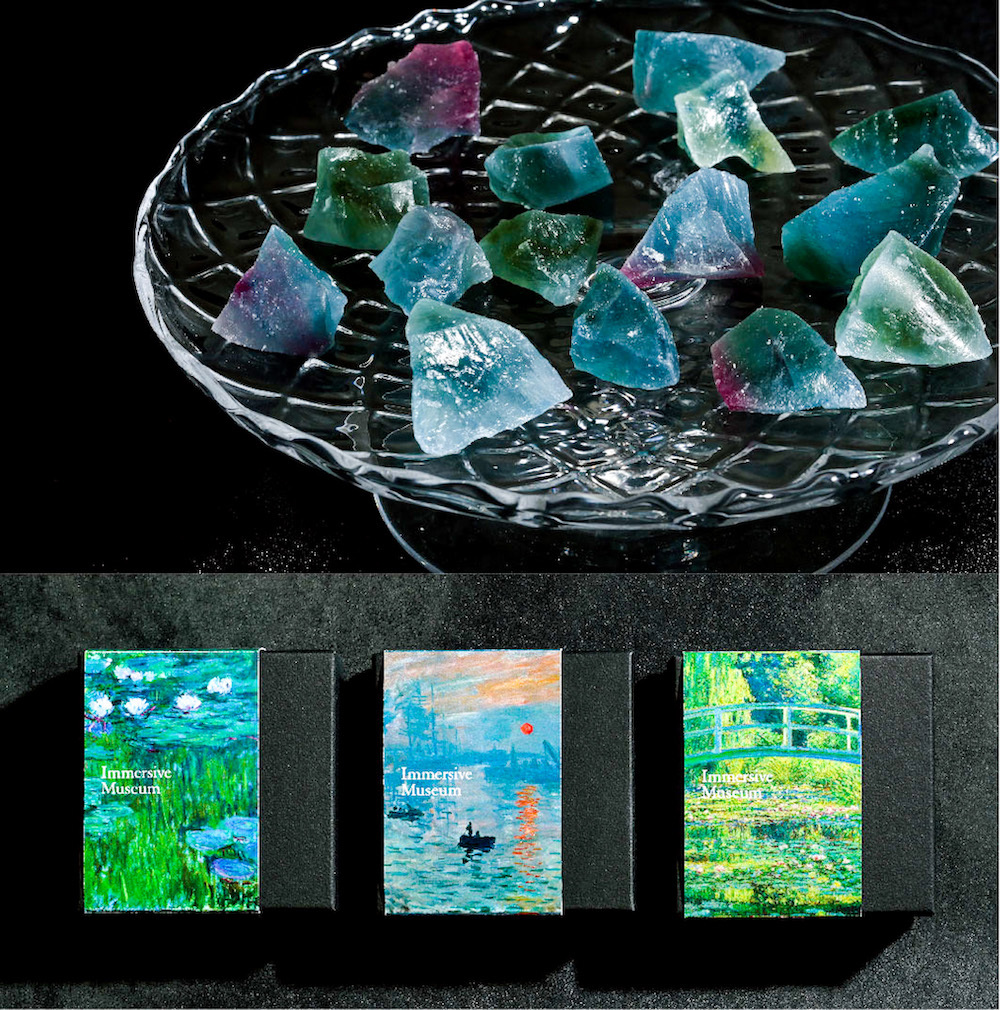 Le trésor de Monet：モネの代表3作「日の出」「睡蓮」「睡蓮の池と日本の橋」をテーマにしたギフトBOX「モネの宝箱」