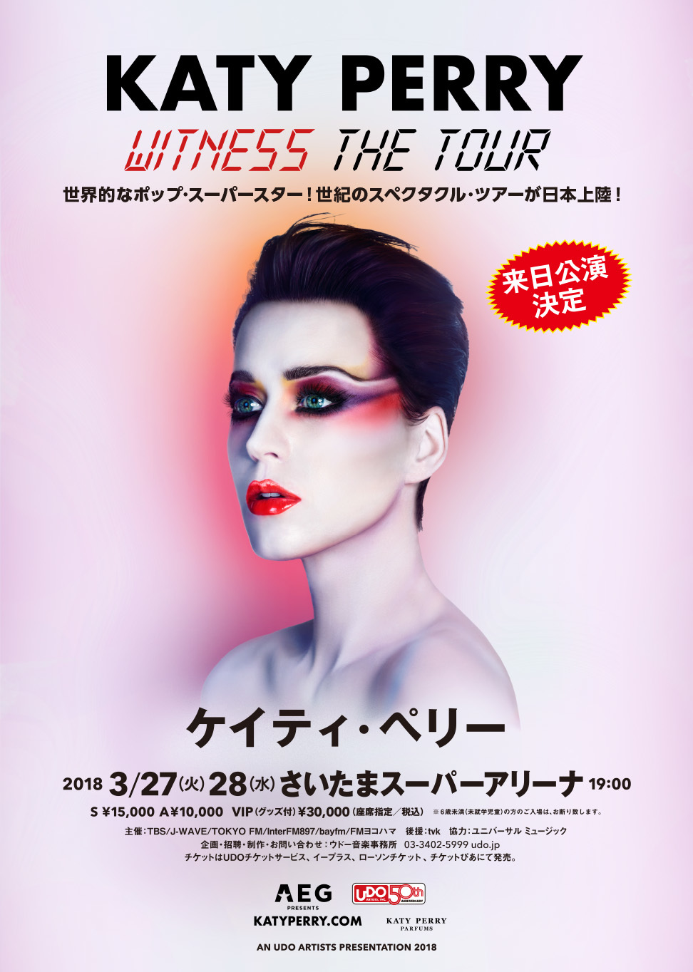 ❤️Katy Perry❤️ケイティ・ペリー WITNESSツアーパンフレット tic