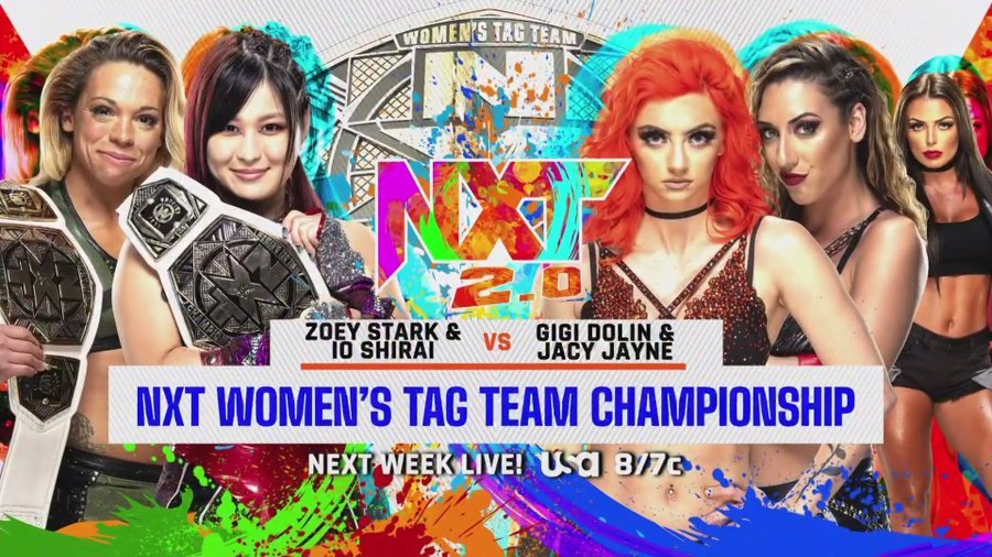 次週のNXTで、NXT女子タッグ王者の紫雷イオ＆ゾーイ・スターク組とトキシック・アトラクションの王座戦が決定した
