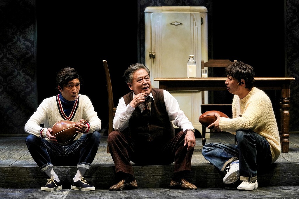 （左から）菅原永二、風間杜夫、山内圭哉 　撮影：細野晋司