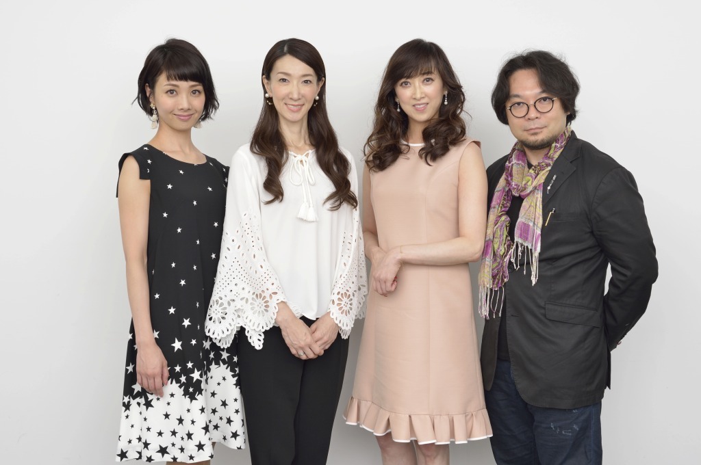 （左から）妃海風、春野寿美礼、紫吹淳、藤沢文翁 撮影＝荒川潤