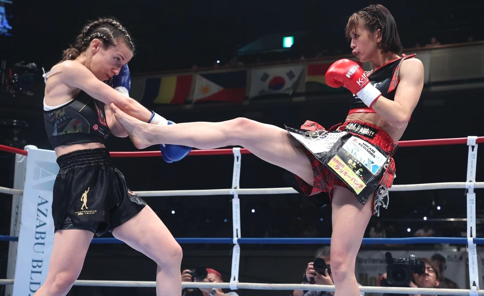 『K-1 ReBIRTH.2』で豪州ムエタイ王者と対戦する菅原美憂 (C)K-1