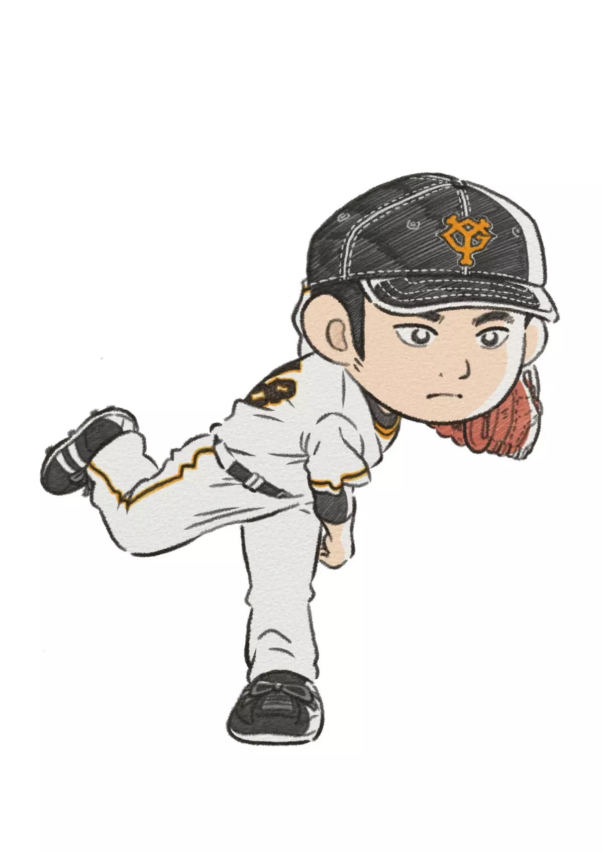 菅野智之のコラボビジュアル（SD） ©あだち充／MIX MEISEI STORY製作委員会 2023