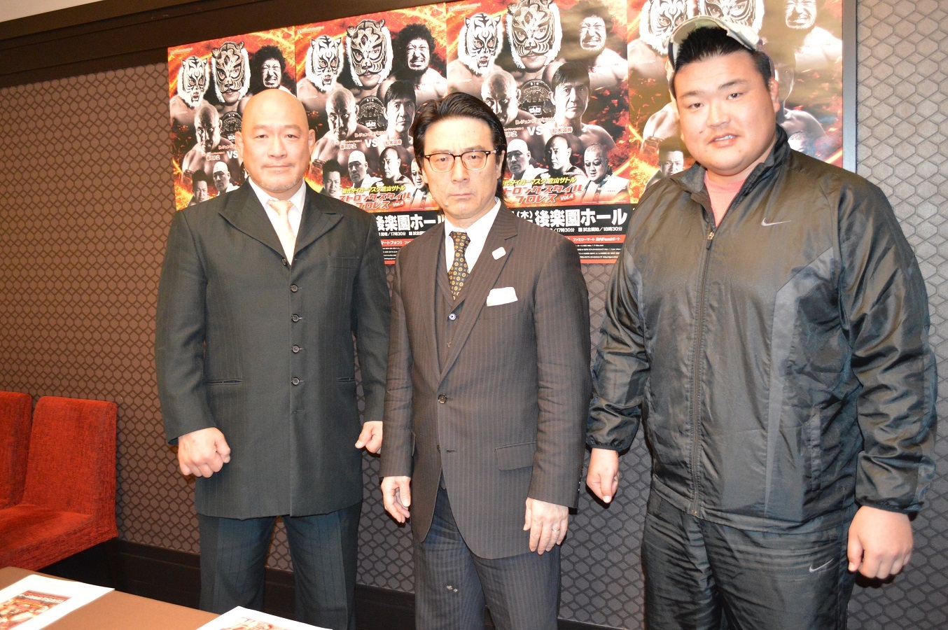 タカ・クノウ、澤田敦士、平井丈雅リアルジャパンプロレス代表