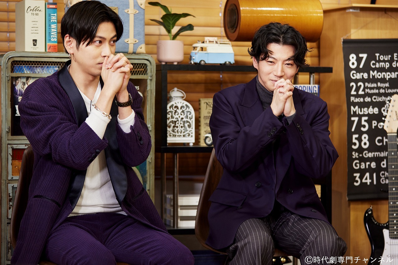 時代劇専門CH　特別番組「もっと集まれ！土方歳三PARTY」（左から）井澤勇貴、矢崎広