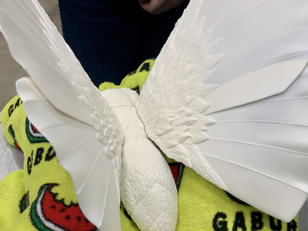 繊細なフワフワは、3Dプリンターではなく粘土で造形しているそう
