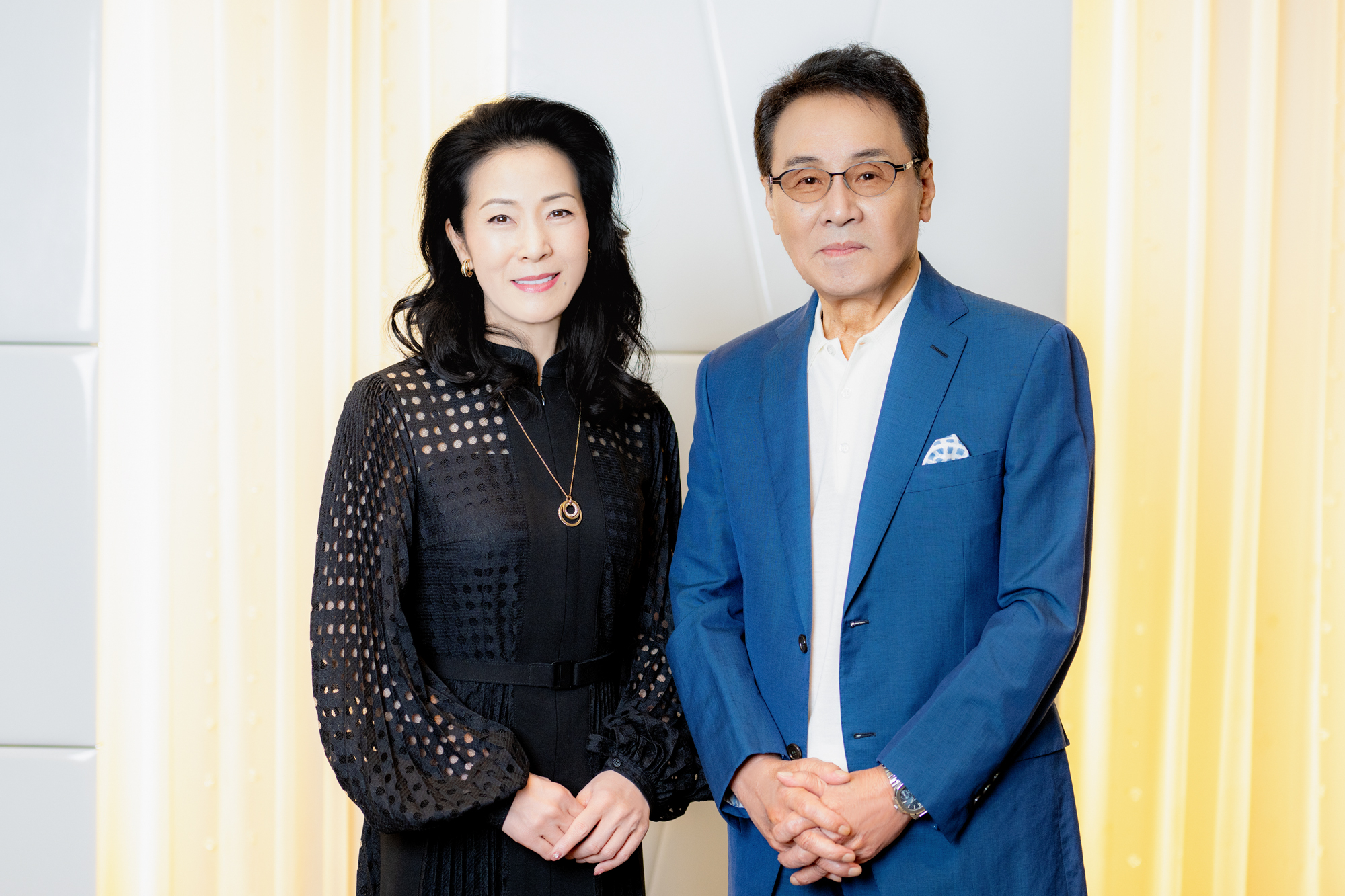 坂本冬美、五木ひろし　撮影＝河上良