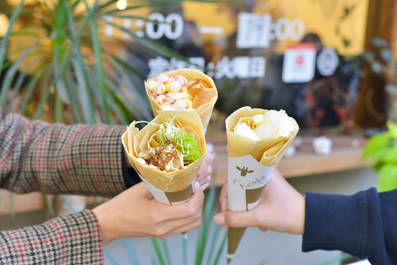 クレープ店「CREPE DE GIRAFE」イベントコラボのクレープ