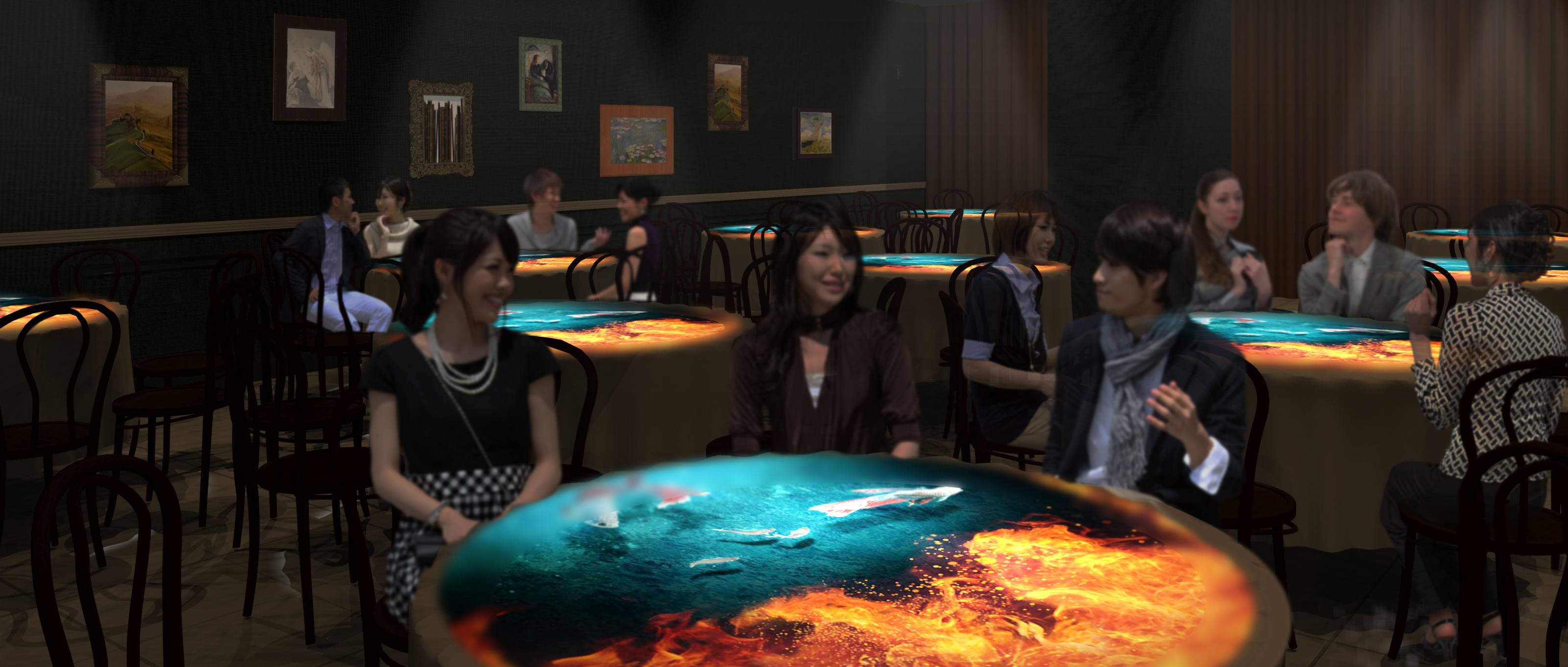 4階 PTGルーム　Projection Table Game「不思議な晩餐会へようこそ」